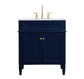 Park Avenue Single Bathroom Vanity in blue (173|VF12530BL)