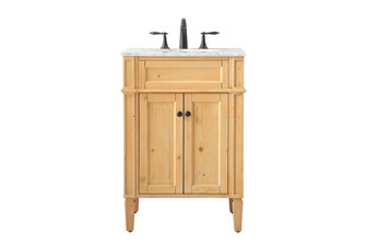 Park Avenue Single Bathroom Vanity in natural wood (173|VF12524NW)