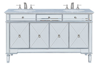 Camille Double Bathroom Vanity in Clear (173|VF-1102)