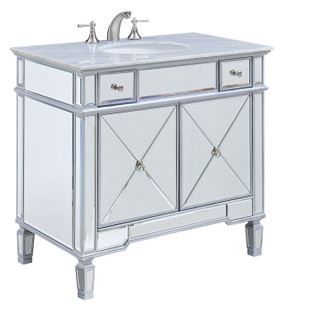 Camille Single Bathroom Vanity in Clear (173|VF-1101)