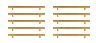 Quinn Bar Pull Multipack (set of 10) in Brass (173|PL400-7-BR-10PK)