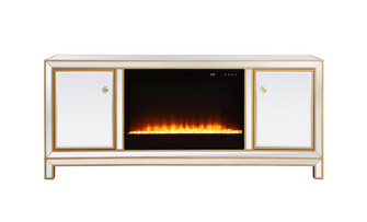 Reflexion TV Stand with Fireplace in Gold (173|MF701G-F2)