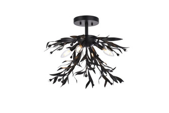 Priscilla Four Light Flush Mount in Black (173|LD810F19BK)