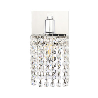 Phineas One Light Wall Sconce in Chrome and Clear Crystals (173|LD7007C)