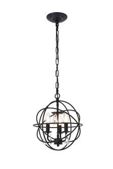 Wallace Three Light Pendant in Matte Black (173|LD5055D12MB)