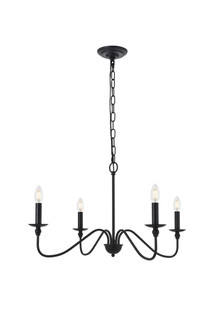 Rohan Four Light Pendant in Matte Black (173|LD5006D30MB)