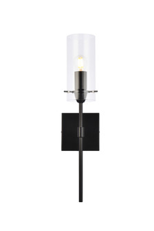 Elsreth One Light Wall Sconce in Black and Clear (173|LD2361BK)