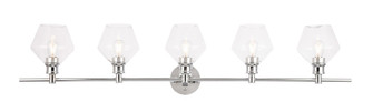 Gene Five Light Wall Sconce in Chrome and Clear glass (173|LD2324C)