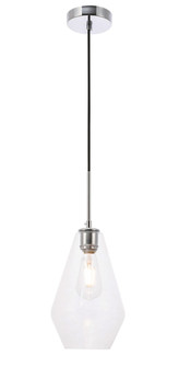 Gene One Light Pendant in Chrome and Clear glass (173|LD2260C)