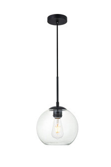 BAXTER One Light Pendant in Black and Clear (173|LD2206BK)