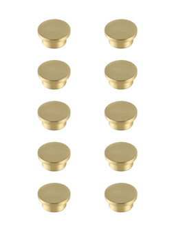 Trovon Knob Multipack (Set of 10) in Brushed Gold (173|KB2009-GD-10PK)