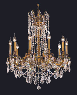 Rosalia Ten Light Chandelier in French Gold (173|9210D28FG/RC)