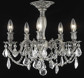 Rosalia Five Light Flush Mount in Pewter (173|9205F18PW/RC)