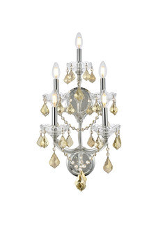 Maria Theresa Five Light Wall Sconce in Chrome (173|2800W5C-GT/RC)