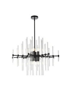 Sienna Eight Light Pendant in black (173|2502D31BK)