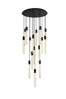 Weston 16 Light Pendant in black (173|2067G36BK)