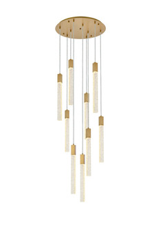 Weston Nine Light Pendant in satin gold (173|2067D24SG)