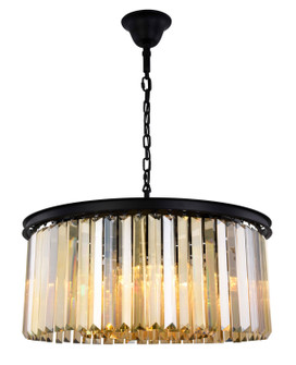 Sydney Eight Light Chandelier in Matte Black (173|1238D31MB-GT/RC)