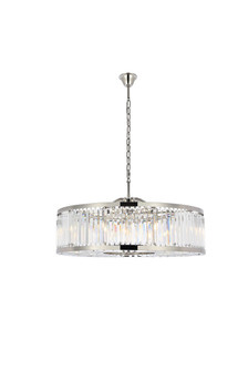 Chelsea Ten Light Chandelier in Polished nickel (173|1233G43PN/RC)