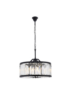 Chelsea Eight Light Chandelier in Matte Black (173|1233D28MB/RC)