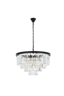 Sydney 17 Light Chandelier in Matte Black (173|1231D32MB/RC)