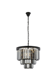 Sydney Nine Light Chandelier in Matte Black (173|1231D20MB-SS/RC)