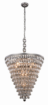 Nordic Seven Light Chandelier in Antique Silver (173|1219D24AS/RC)