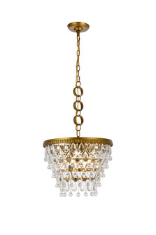 Nordic Four Light Pendant in Brass and Clear (173|1219D16BR/RC)