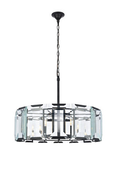 Monaco Eight Light Chandelier in Flat Black (Matte) (173|1211D30FB)
