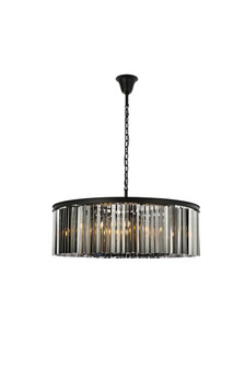 Sydney Ten Light Chandelier in Matte Black (173|1208G43MB-SS/RC)