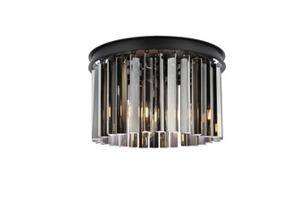 Sydney Three Light Flush Mount in Matte Black (173|1208F16MB-SS/RC)