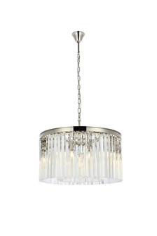 Sydney Eight Light Chandelier in Polished Nickel (173|1208D26PN/RC)