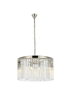 Sydney Eight Light Chandelier in Polished nickel (173|1208D26PN/RC)