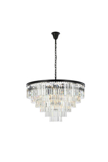 Sydney 33 Light Chandelier in Matte Black (173|1201D44MB/RC)