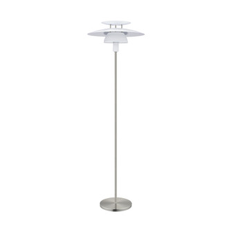 Brenda One Light Floor Lamp in Satin Nickel (217|98389A)