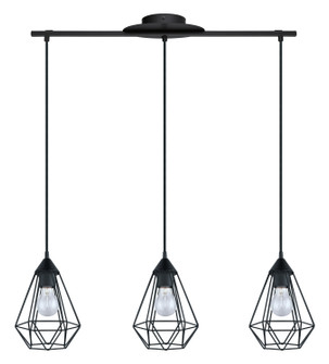 Tarbes Three Light Pendant in Matte Black (217|94189A)