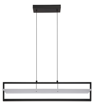 Farneta LED Linear Pendant in Structured Black (217|390024A)