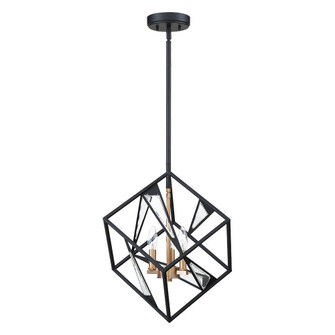 Corrietes Three Light Pendant in Matte Black (217|204587A)