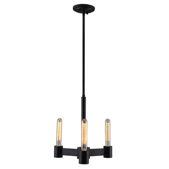 Broyles Three Light Chandelier in Matte Black (217|204551A)