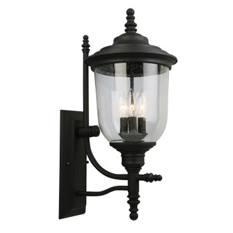 Pinedale Three Light Outdoor Wall Mount in Matte Black (217|202801A)