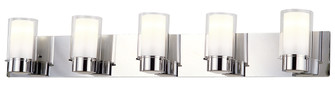 Essex Five Light Vanity in Chrome With Half Opal Glass (214|DVP9055CH-OP)