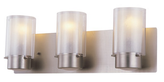 Essex Three Light Vanity in Buffed Nickel With Half Opal Glass (214|DVP9043BN-OP)