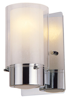 Essex One Light Wall Sconce in Chrome With Half Opal Glass (214|DVP9001CH-OP)