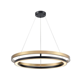 Cybele Cct LED Foyer Pendant in Ebony And Ironwood On Metal (214|DVP40848EB+BR-CCT)