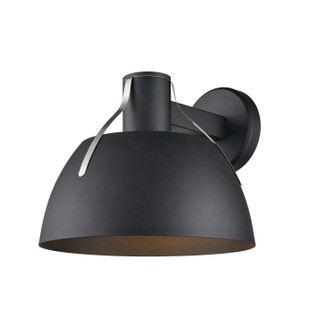 Alcenon Outdoor One Light Wall Sconce in Black And Stainless Steel (214|DVP39572BK+SS)