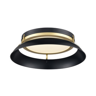 Alcenon Cct LED Flush Mount in Ebony And Painted Satin Brass (214|DVP39538EB+PSB-CCT)