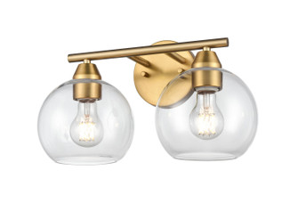 Andromeda Two Light Vanity in Brass With Clear Glass (214|DVP34722BR-CL)