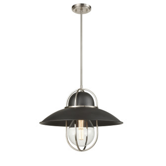 Peggy'S Cove One Light Pendant in Graphite And Satin Nickel (214|DVP31005GR+SN)