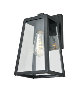 Moraine Outdoor One Light Outdoor Wall Sconce in Black With Clear Glass (214|DVP30770BK-CL)