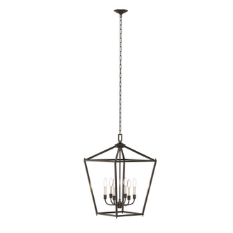 Lundy'S Lane Six Light Foyer Pendant in Multiple Finishes And Graphite (214|DVP30148MF+GR)